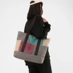 Canvas large capacity shoulder tote bag - Image 12