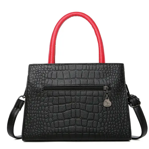 Croc embossed soft leather shopping tote - Image 16
