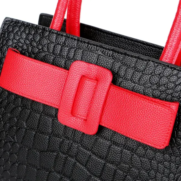 Croc embossed soft leather shopping tote - Image 20
