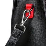 Croc embossed soft leather shopping tote - Image 21