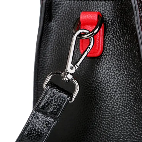 Croc embossed soft leather shopping tote - Image 21