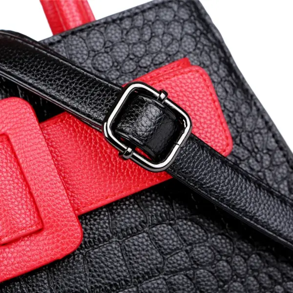 Croc embossed soft leather shopping tote - Image 22