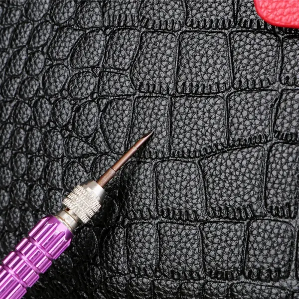 Croc embossed soft leather shopping tote - Image 24