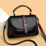 Crocodile flap decor satchel designer bag - Image 11