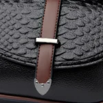 Crocodile flap decor satchel designer bag - Image 7