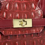 Crocodile vintage women shopping tote - Image 6