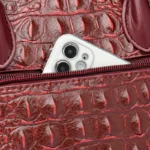 Crocodile vintage women shopping tote - Image 9