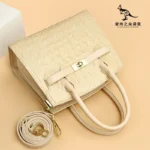 Crocodile vintage women shopping tote - Image 12