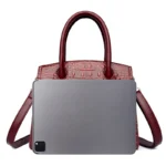 Crocodile vintage women shopping tote - Image 19