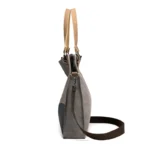 Large capacity vintage splicing canvas shoulder bag - Image 8