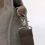 Large capacity vintage splicing canvas shoulder bag - Image 10