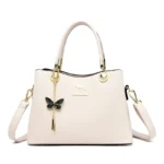 Modern butterfly pendant decor tote bag
