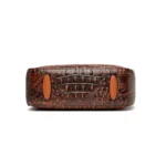 Round handle croc embossed tote bag - Image 4