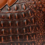 Round handle croc embossed tote bag - Image 9