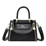 Snakeskin embossed exquisite tote bag