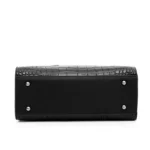 Vintage classic crocodile embossed shopping tote - Image 9