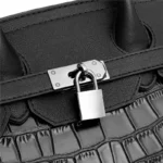 Vintage classic crocodile embossed shopping tote - Image 10