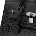 Vintage classic crocodile embossed shopping tote - Image 11