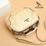 Vintage Flower Curved Round Designer Bag - Image 13