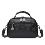 Vintage Flower Curved Round Designer Bag - Image 3