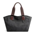 Vintage stylish canvas shoulder bag - Image 11