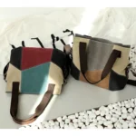 Wide strap splicing canvas shoulder bag - Image 14