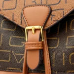 Exquisite letter printing leather backpack - Image 5