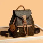 Exquisite letter printing leather backpack - Image 11