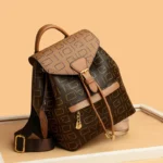 Exquisite letter printing leather backpack - Image 12