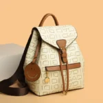 Exquisite letter printing leather backpack - Image 13