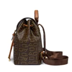 Exquisite letter printing leather backpack - Image 2