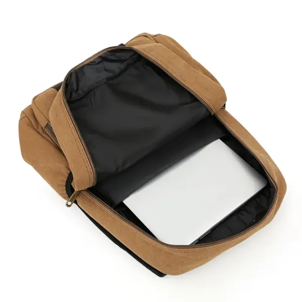 Large capacity canvas backpack - Image 10