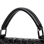 Luxury crocodile satchel square bag - Image 5