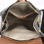 Stylish solid color women leather backpack - Image 2