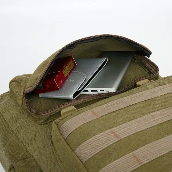 Super large capacity canvas outdoor backpack - Image 14
