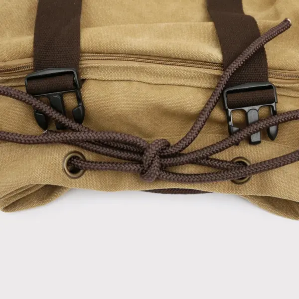 Super large capacity outdoor hiking canvas bag - Image 8