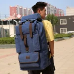 Super large capacity outdoor hiking canvas bag - Image 15