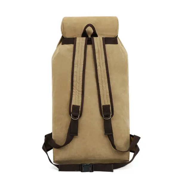 Super large capacity outdoor hiking canvas bag - Image 4