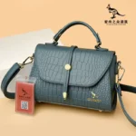 Croc curve satchel square handbag - Image 13