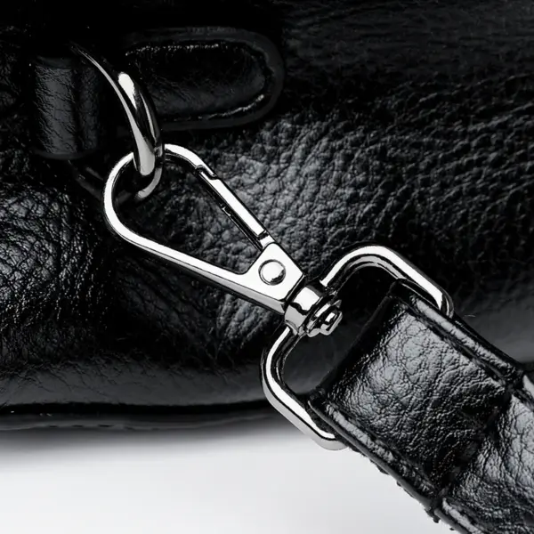 Flower embossed vintage shoulder tote bag - Image 9