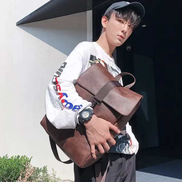 Large capacity vintage high quality backpack - Image 7