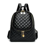Luxury lattice quilted women designer backpack