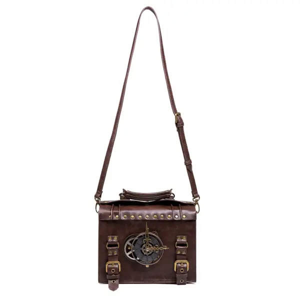 Punk industrial retro style women's satchel shoulder bag - Image 5