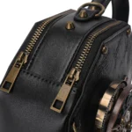 Retro punk industrial style round pattern shoulder sling bag - Image 5