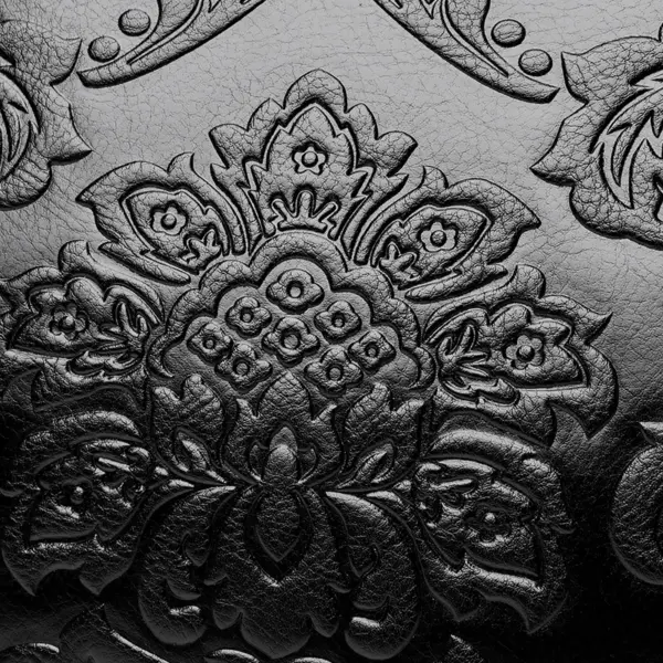 Vintage luxury flower embossed designer tote - Image 7