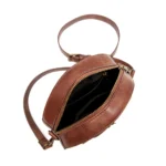 Vintage punk industrial style round sling bag - Image 9