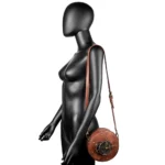 Vintage punk industrial style round sling bag - Image 14