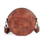 Vintage punk industrial style round sling bag - Image 8