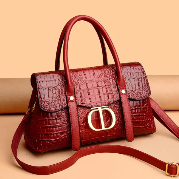 Crocodile embossed women designer tote - Image 9