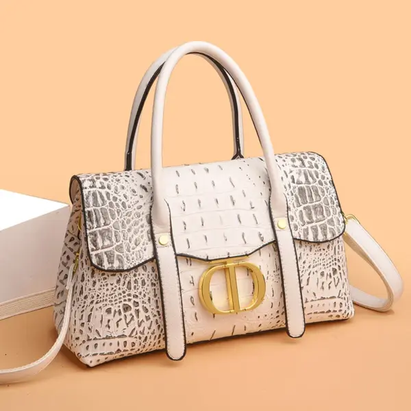 Crocodile embossed women designer tote - Image 10